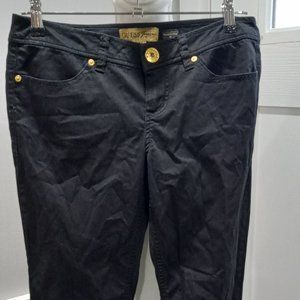 Guess Women Pants Size 27 Wide Leg Black